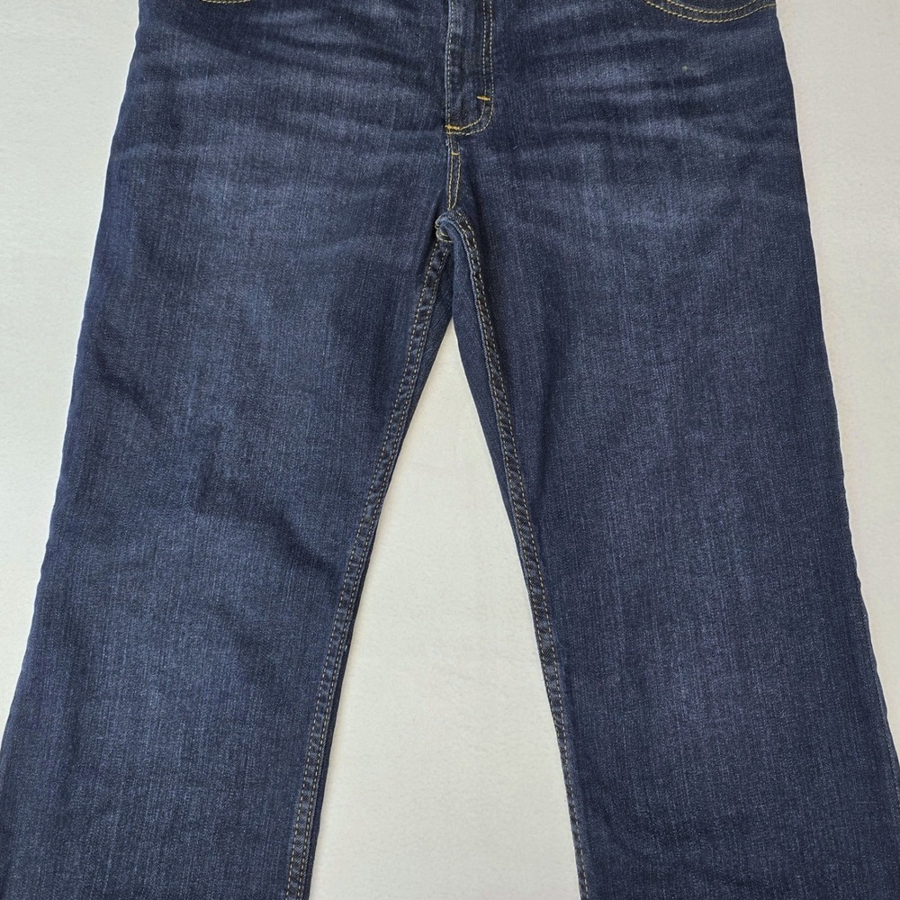 Wrangler Mens Classic Boot Jeans Dark Wash Size 30x28 Stretch Denim - Picture 3 of 13